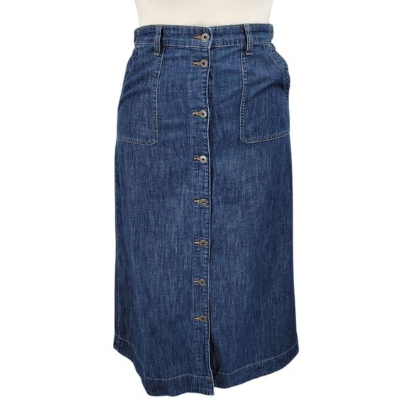 Lauren Ralph Lauren Vintage Denim Jean Maxi Skirt Women's Plus Size 14 - Picture 1 of 14